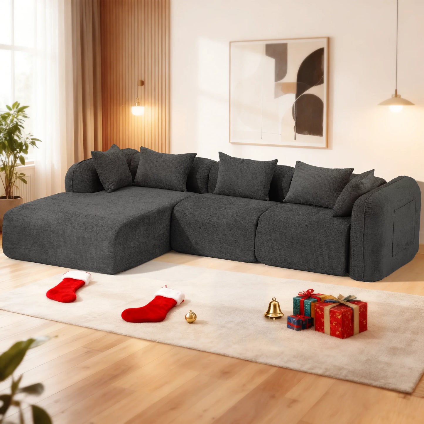Redlife Sherpa Modular Cloud Sofa For Small Living Rooms