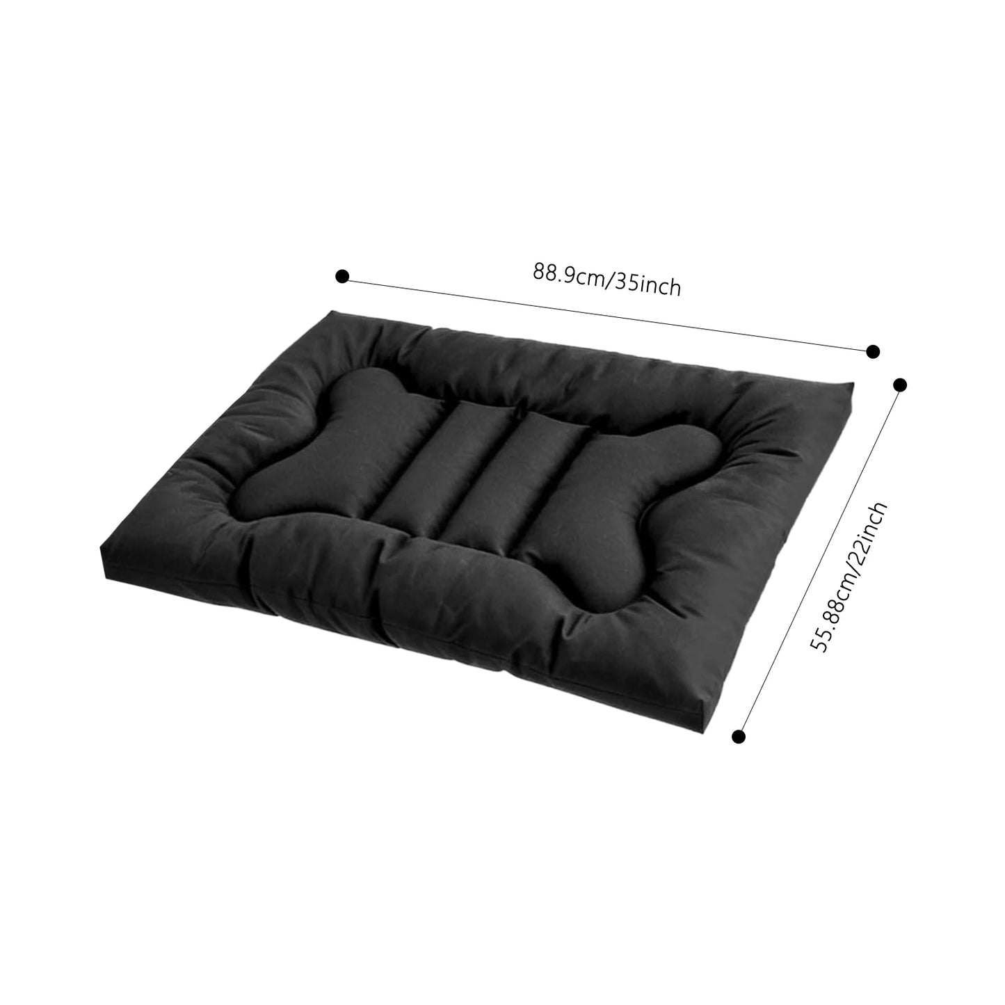 Waterproof Indestructible Chew Proof Dog Crate Bed For Pets