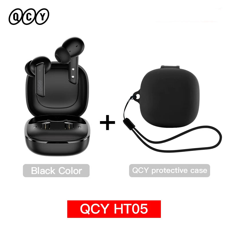 QCY HT05 ANC Wireless Earphones Bluetooth 5.2 ENC HD Call