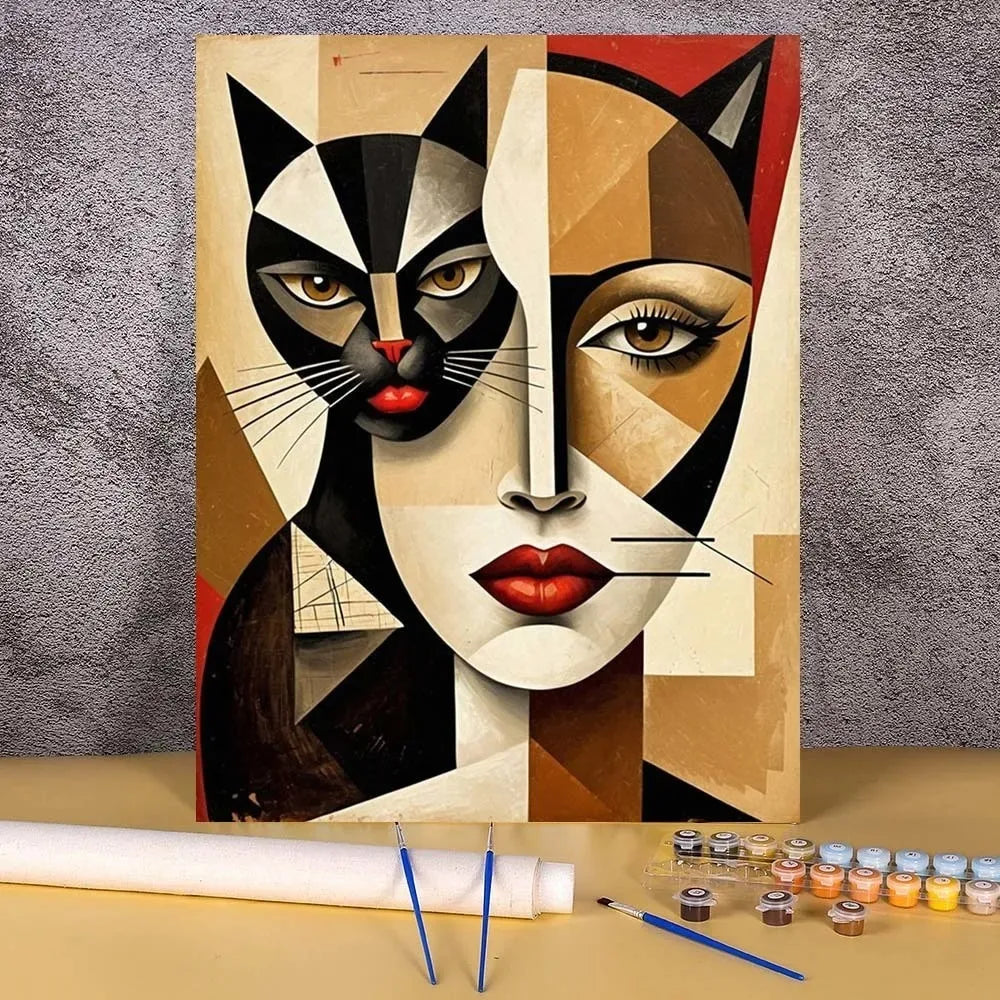Adults Digital Oil Painting By Numbers DIY Kit Frameless