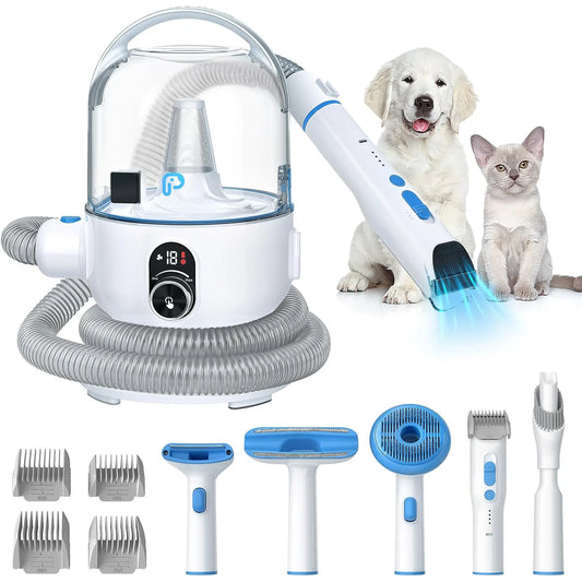 DishyKooker Pet Grooming Kit With 2L Vacuum And 5 Tools