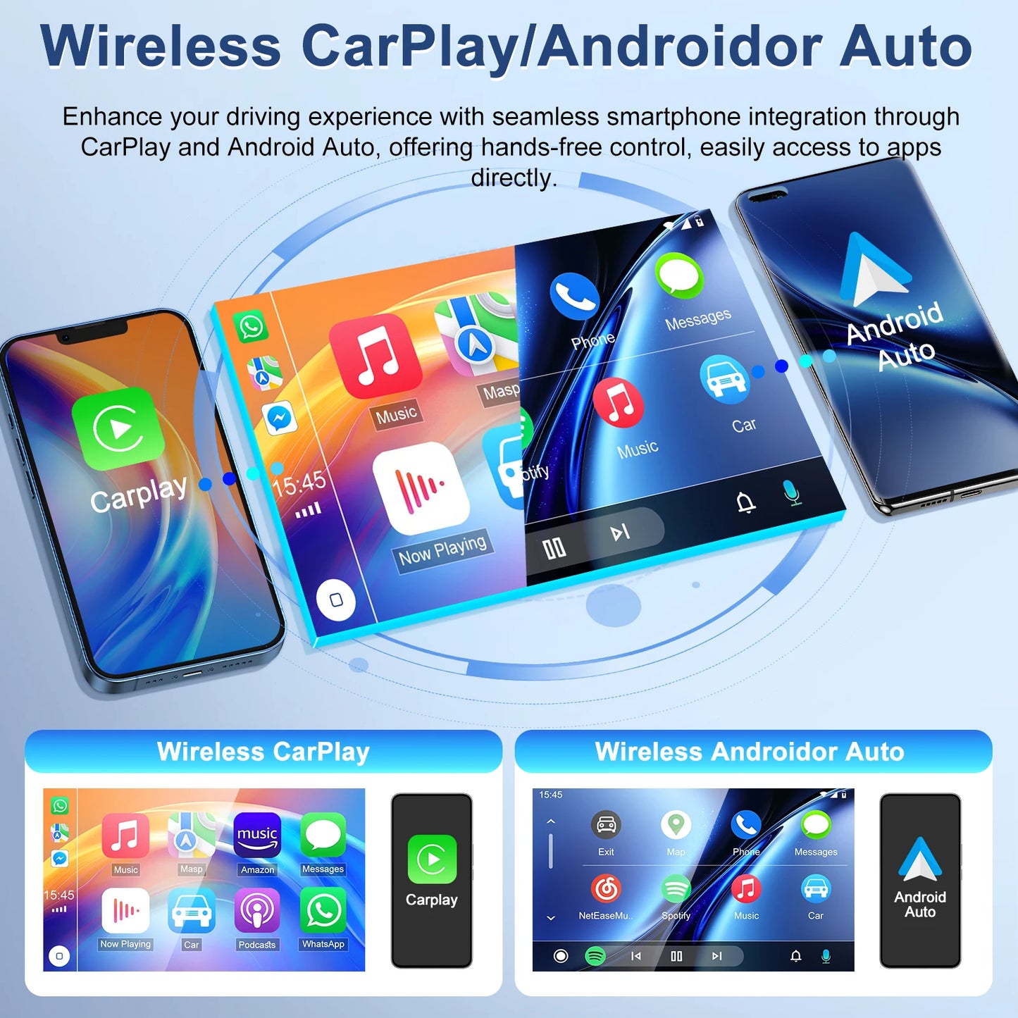 Car Stereo With GPS Navi For Toyota Camry CarPlay Android Auto 4GB RAM 64GB