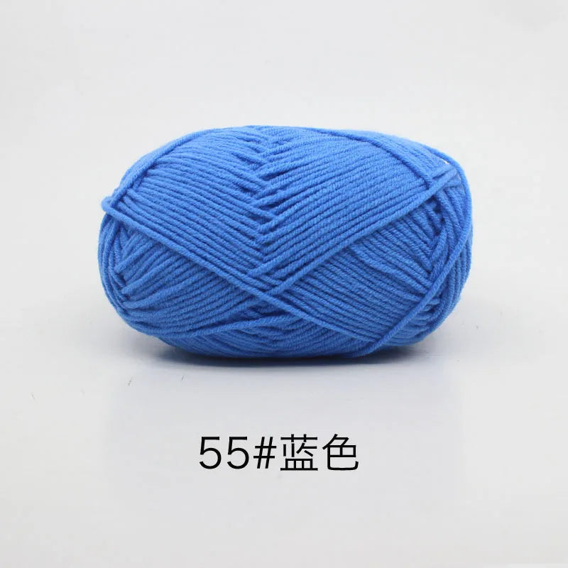 Milk Cotton 4 Ply Yarn For Crochet And Knitting Crafts