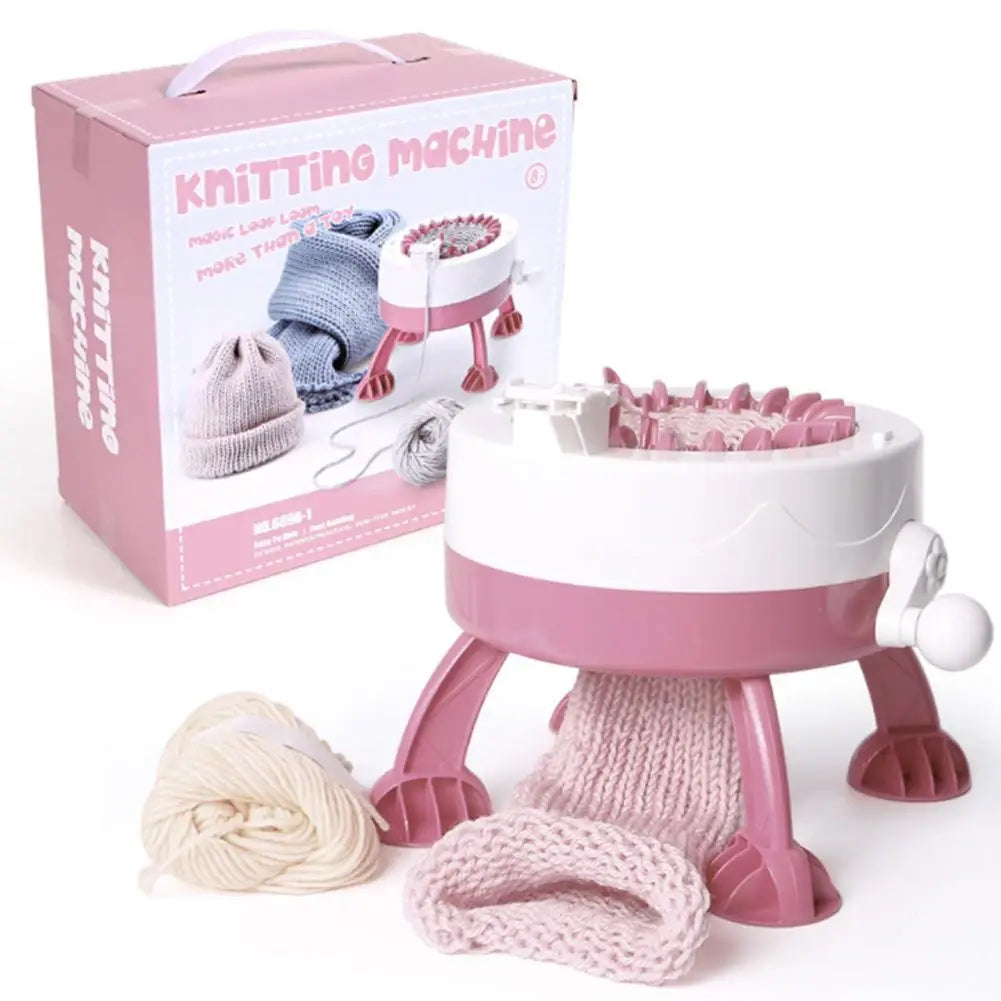 DIY Plastic Hand Knitting Sewing Machine Weaving Toy 22 Needles