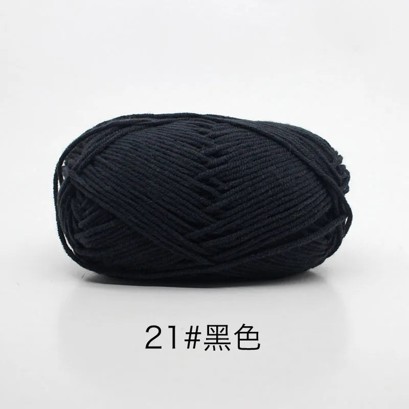 Milk Cotton 4 Ply Yarn For Crochet And Knitting Crafts