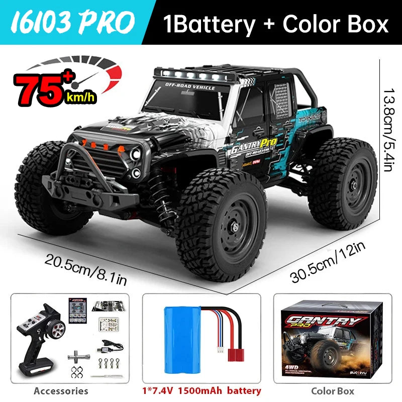 WLtoys 16101 Pro 4WD RC Car With LED Lights