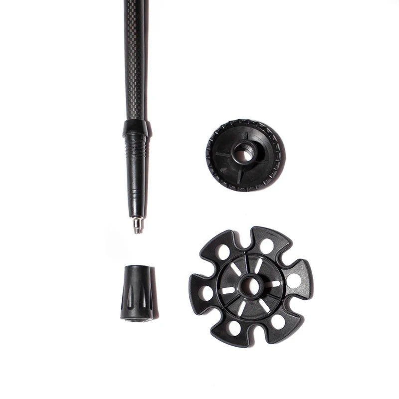 OKHEALING Carbon Fiber Folding Trekking Poles For Hiking and Climbing
