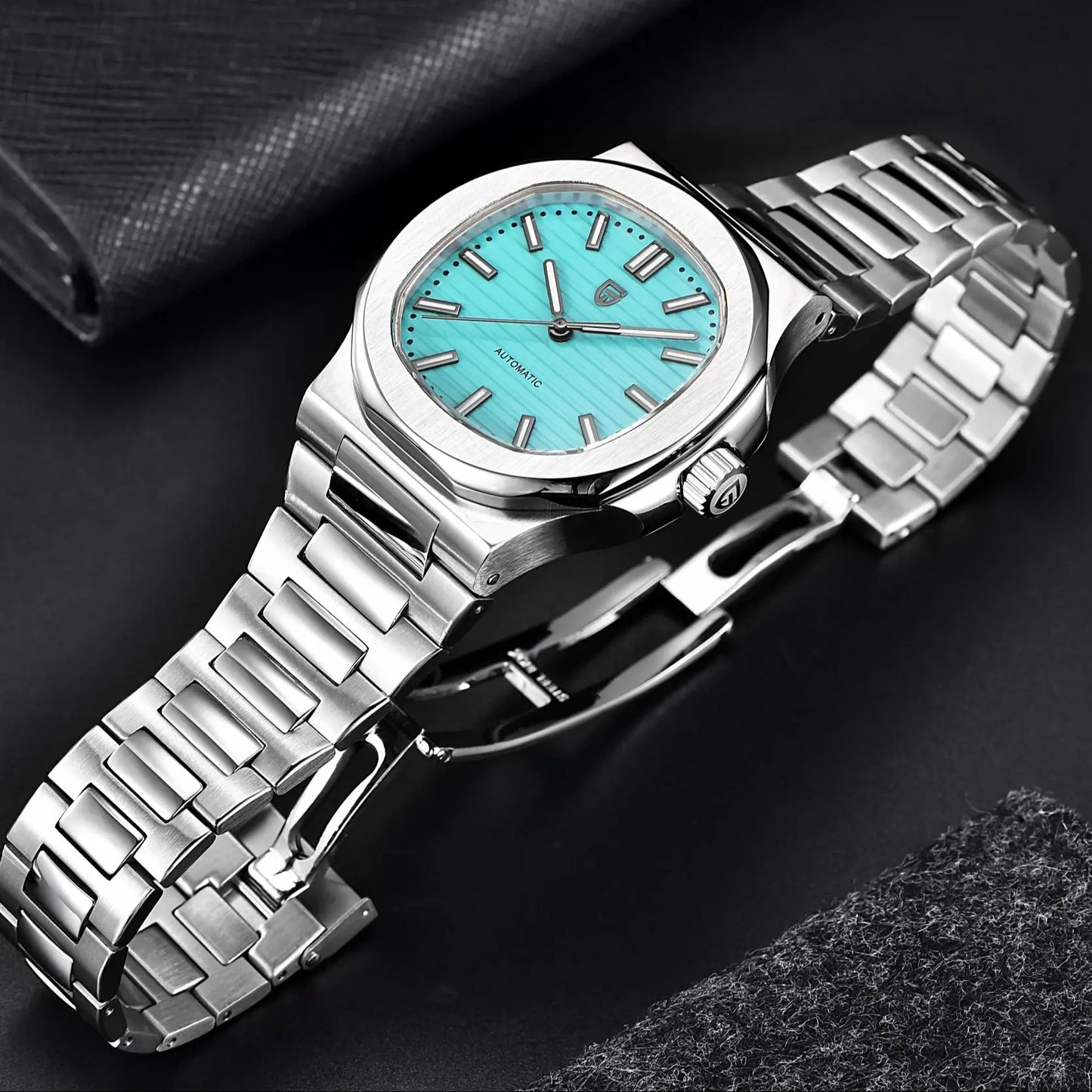 PAGANI DESIGN Men's Automatic Watch Stainless Steel Wristwatch