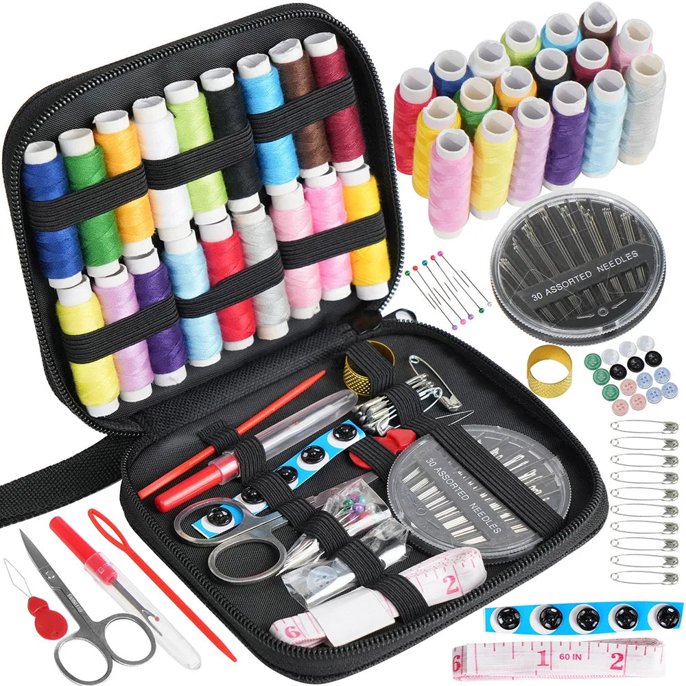 Portable Basic Sewing Kit For Travel And Emergency Repairs