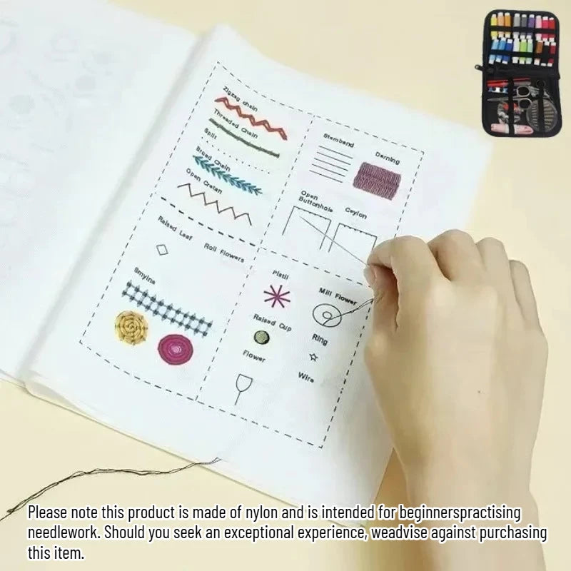 DIY Embroidery And Cross Stitch Needlework Tutorial Book
