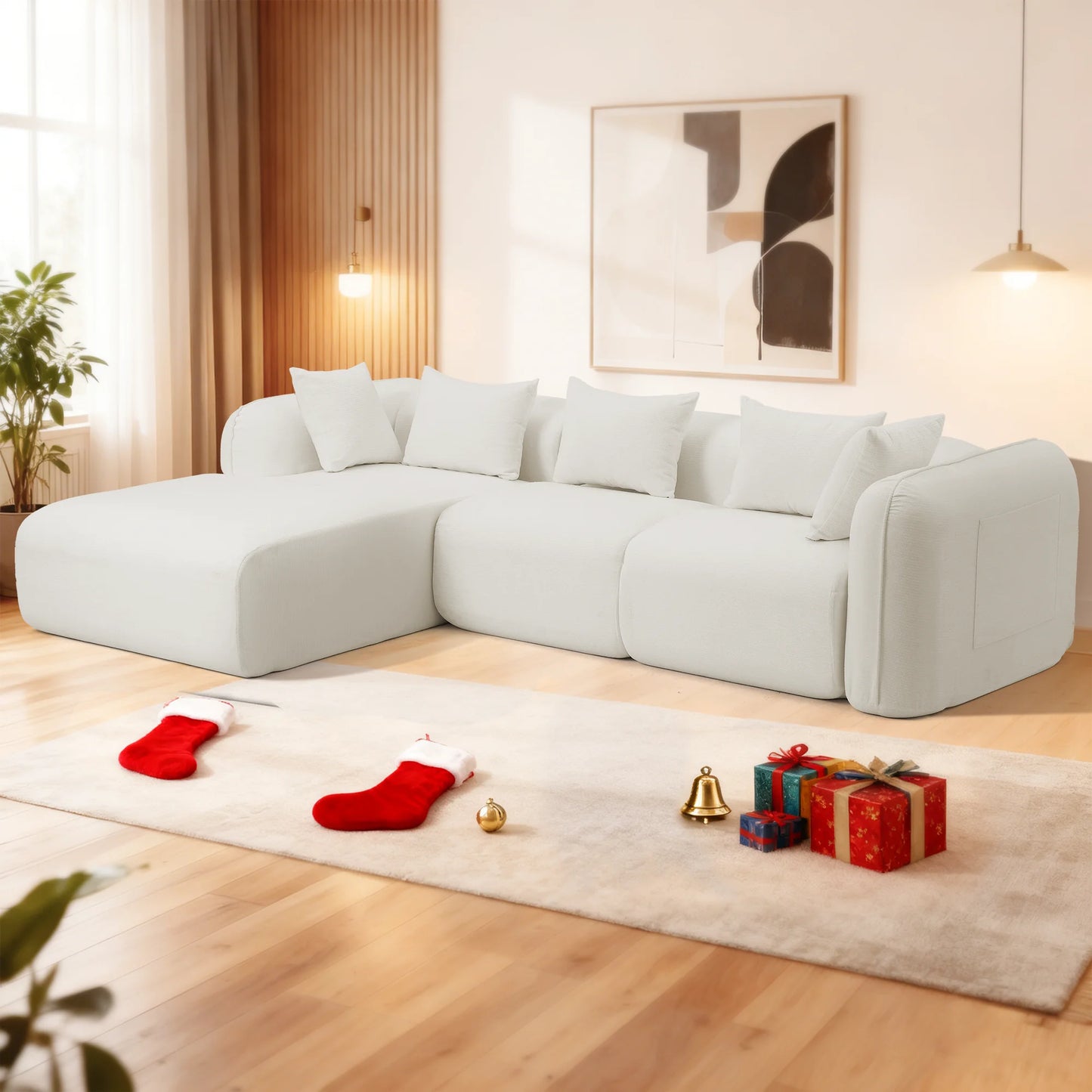 Redlife Sherpa Modular Cloud Sofa For Small Living Rooms