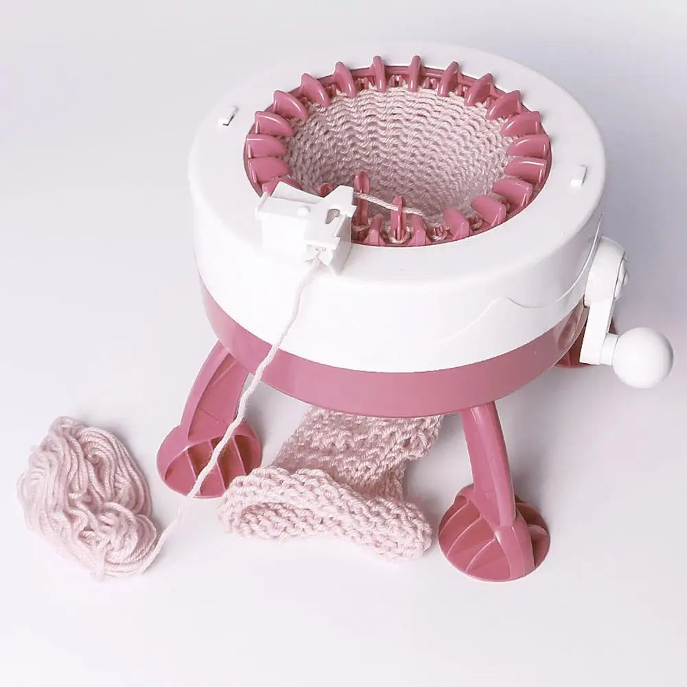 DIY Plastic Hand Knitting Sewing Machine Weaving Toy 22 Needles