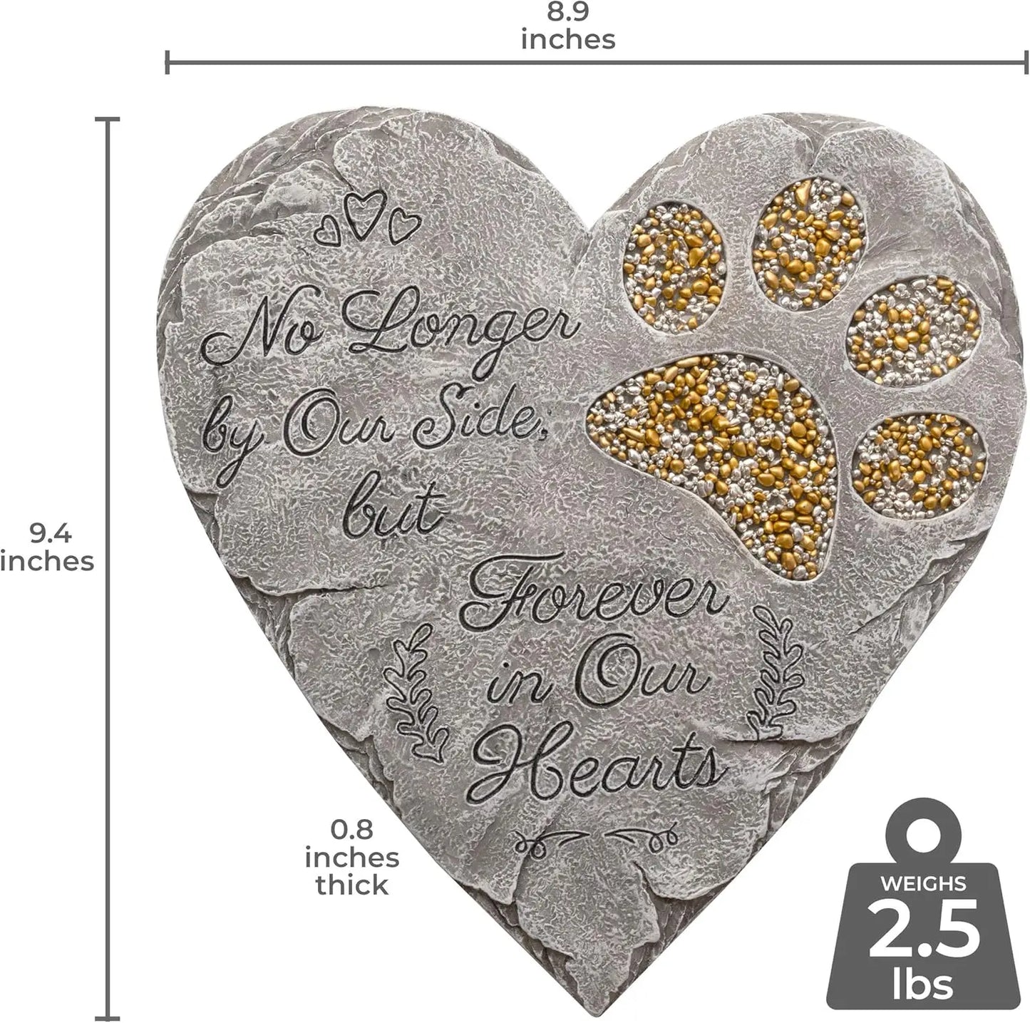 Dog Memorial Stone Rainbow Bridge Pet Loss Keepsake Ornament