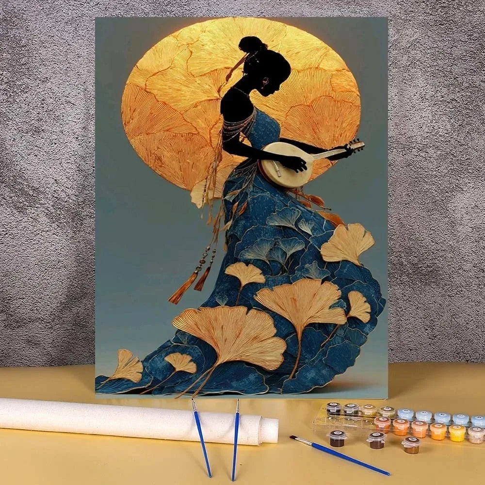 Adults Digital Oil Painting By Numbers DIY Kit Frameless