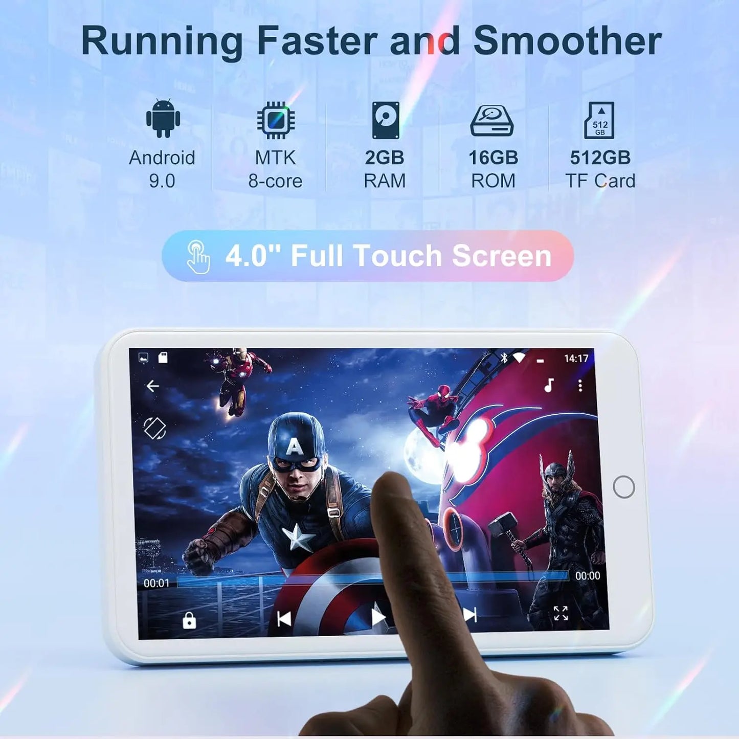 MECHEN Android MP3 Player With Bluetooth WiFi Streaming Support