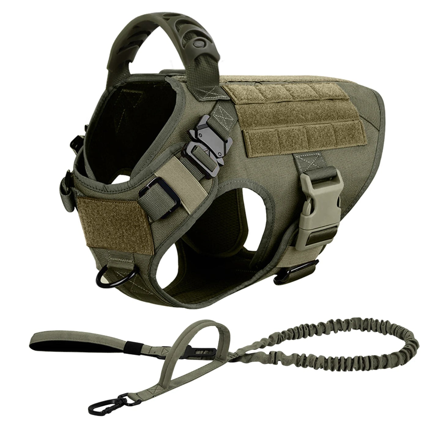 Dog Harness Leash Set Nylon Padded Quick Release Buckle Training