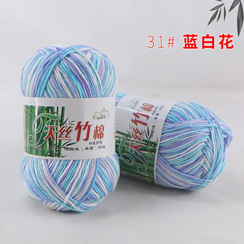 Cotton Bamboo Blend Yarn Hand Knitting Crochet DIY Sweater Dolls