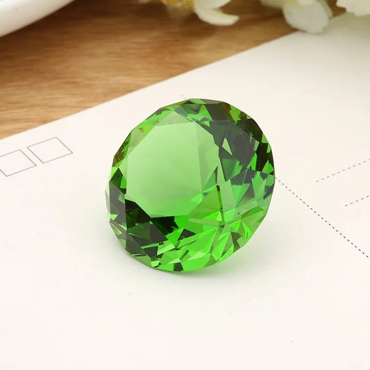 Crystal Diamond Shaped Glass Paperweight Decoration Gift For Occasions