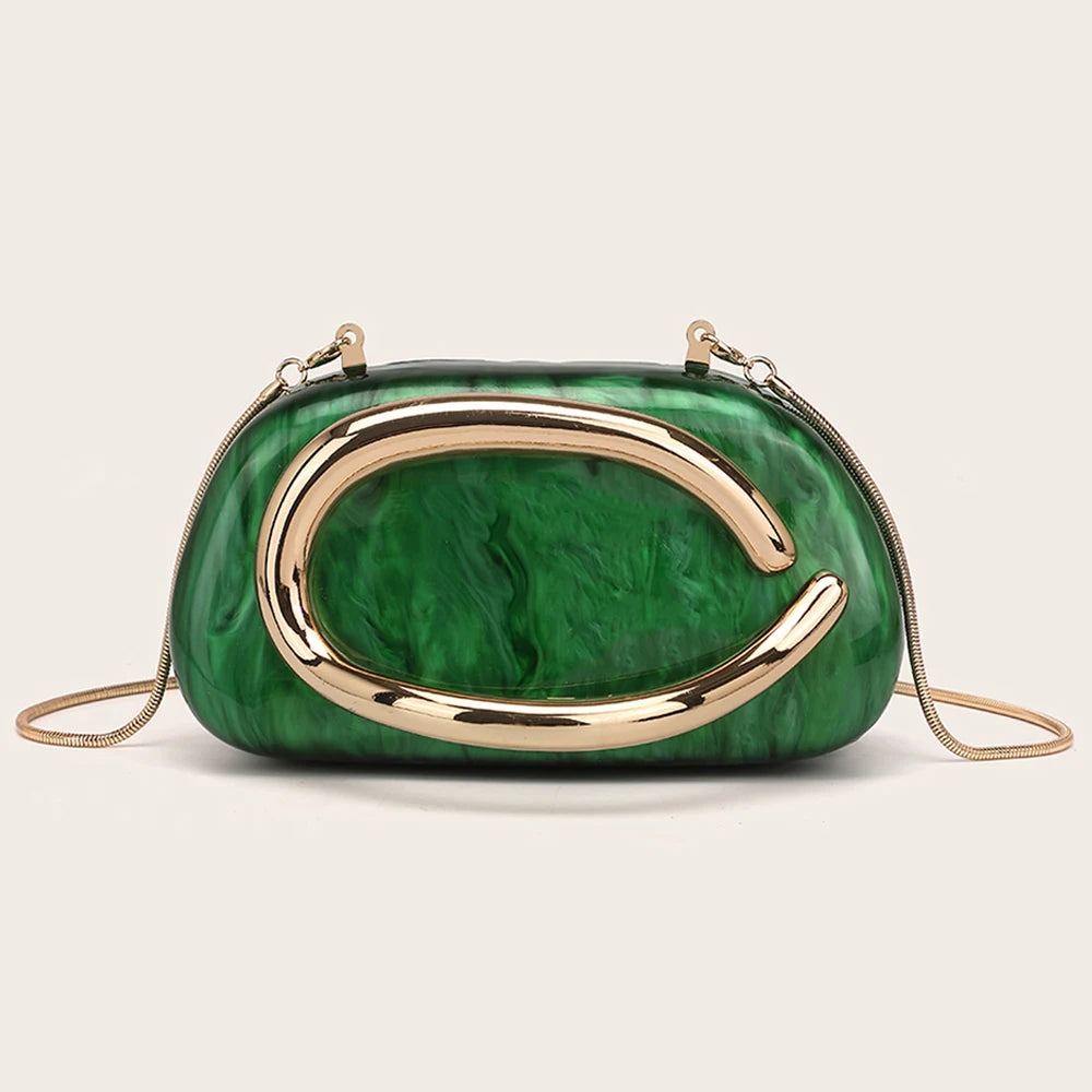 YYWCN Box Bag With Metal Details Crossbody Purse For Women