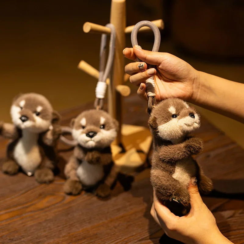 Soft Otter Plush Keychain Pendant For Bags And Gifts