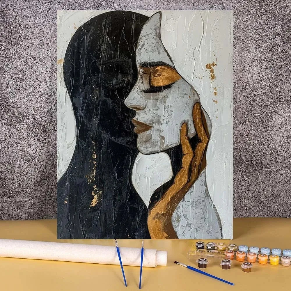 Adults Digital Oil Painting By Numbers DIY Kit Frameless