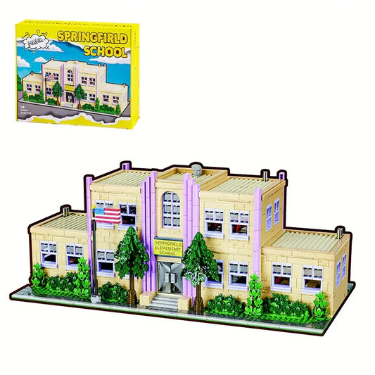 Barweer Springfield Elementary Building Blocks Modular Architecture Set For Kids