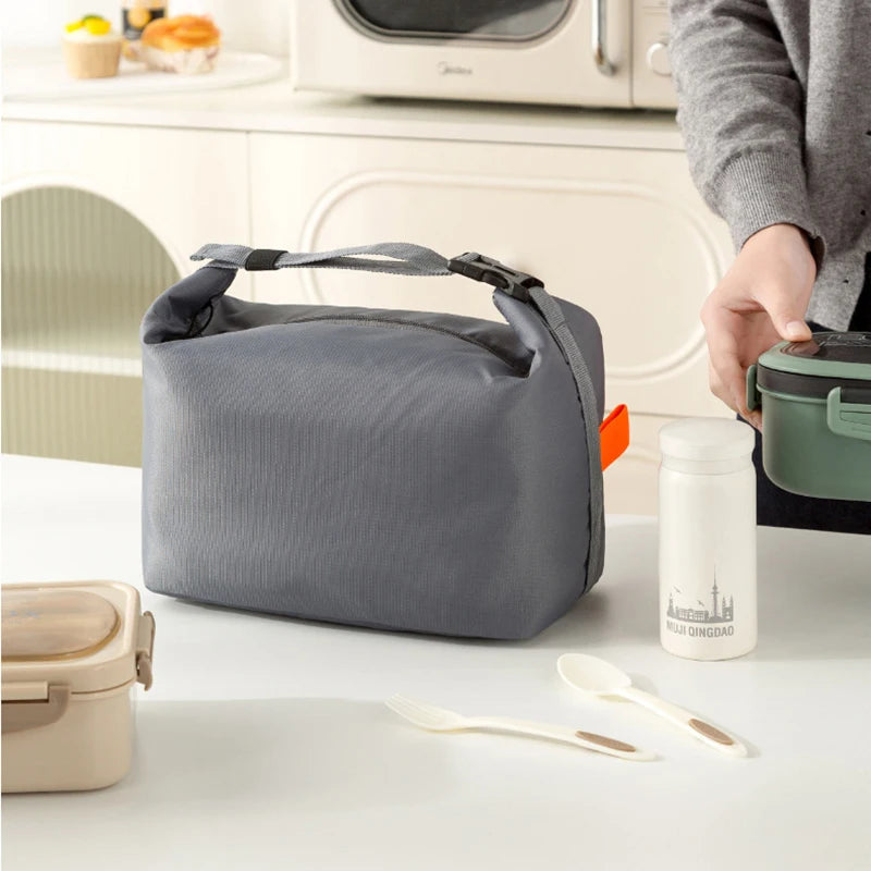 Insulated Lunch Bag With Aluminium Foil Bento Box Ice Pack