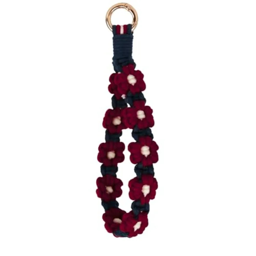 Boho Macrame Keychain Wristlet Exquisite Weave Handmade Lanyard Bracelet Women