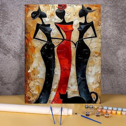 Adults Digital Oil Painting By Numbers DIY Kit Frameless