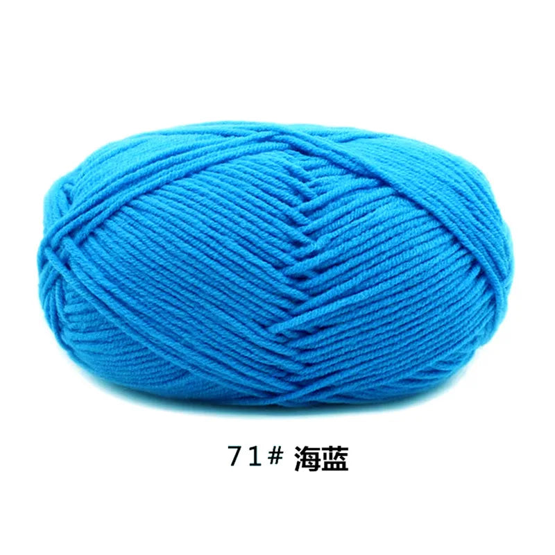 Milk Cotton 4 Ply Yarn For Crochet And Knitting Crafts