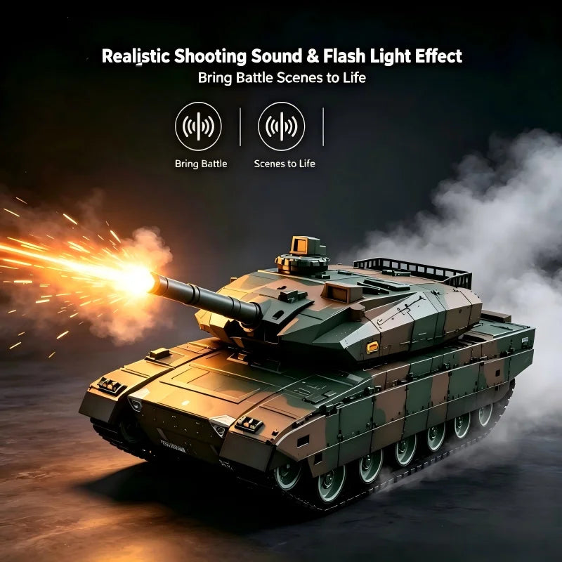 TONGLI RC Battle Tank With Turret Rotation And Sound Effects