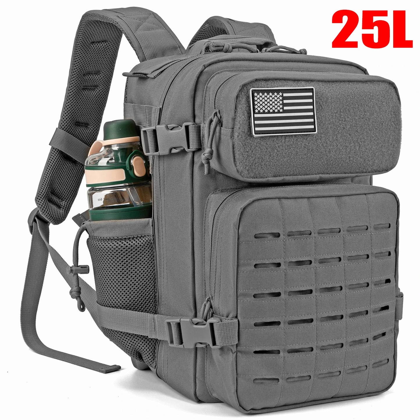 ReFire Gear Tactical Molle Bug Out Bag Dual Cup Holder