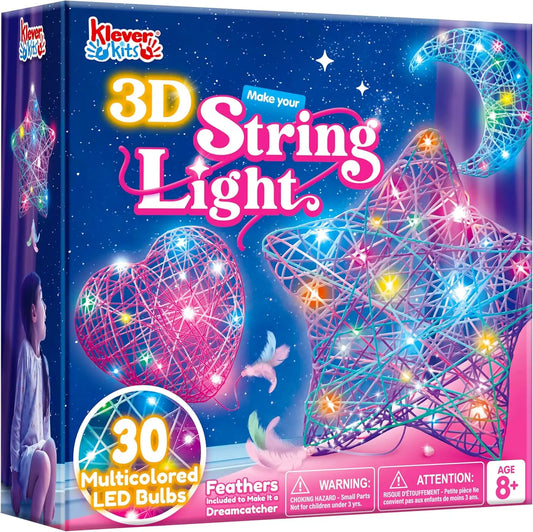 Joyfy 3D String Art Kit Light Up LED Bulbs