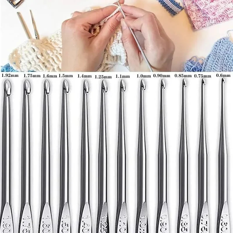 59 Piece Crochet Kit Portable Starter Set With Storage Bag For Beginners Includes Yarn