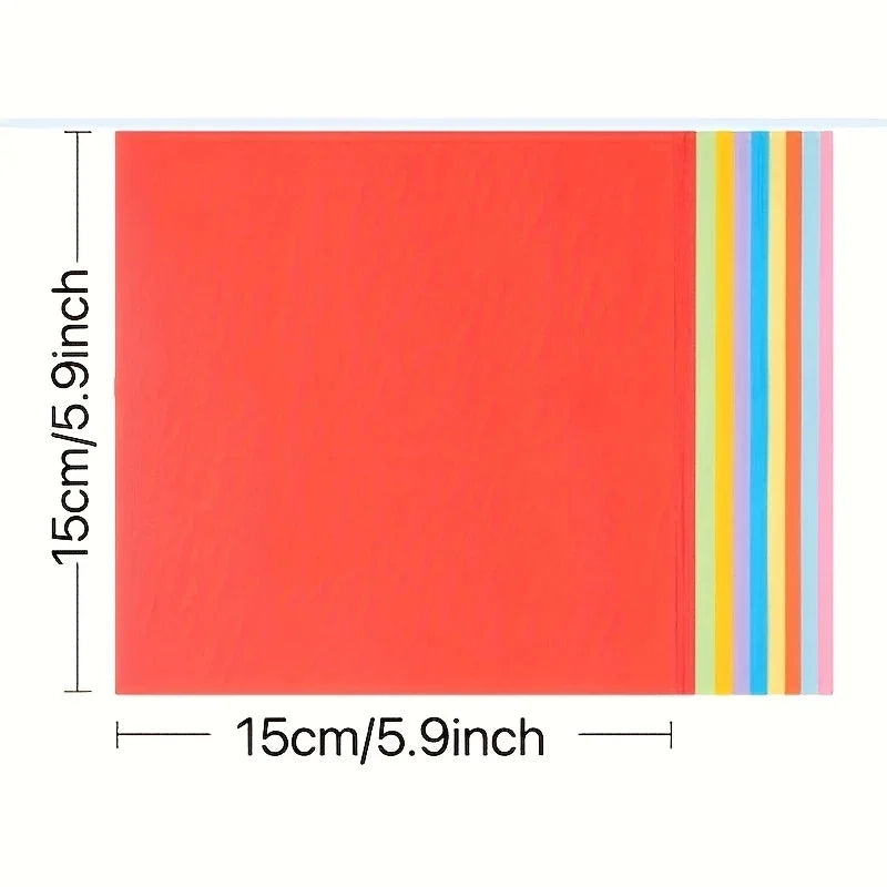 100 sheets of cardstock available in 10 colors for origami art crafts office supplies scrapbooking and sewing