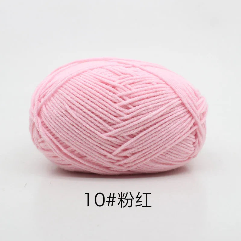 Milk Cotton 4 Ply Yarn For Crochet And Knitting Crafts
