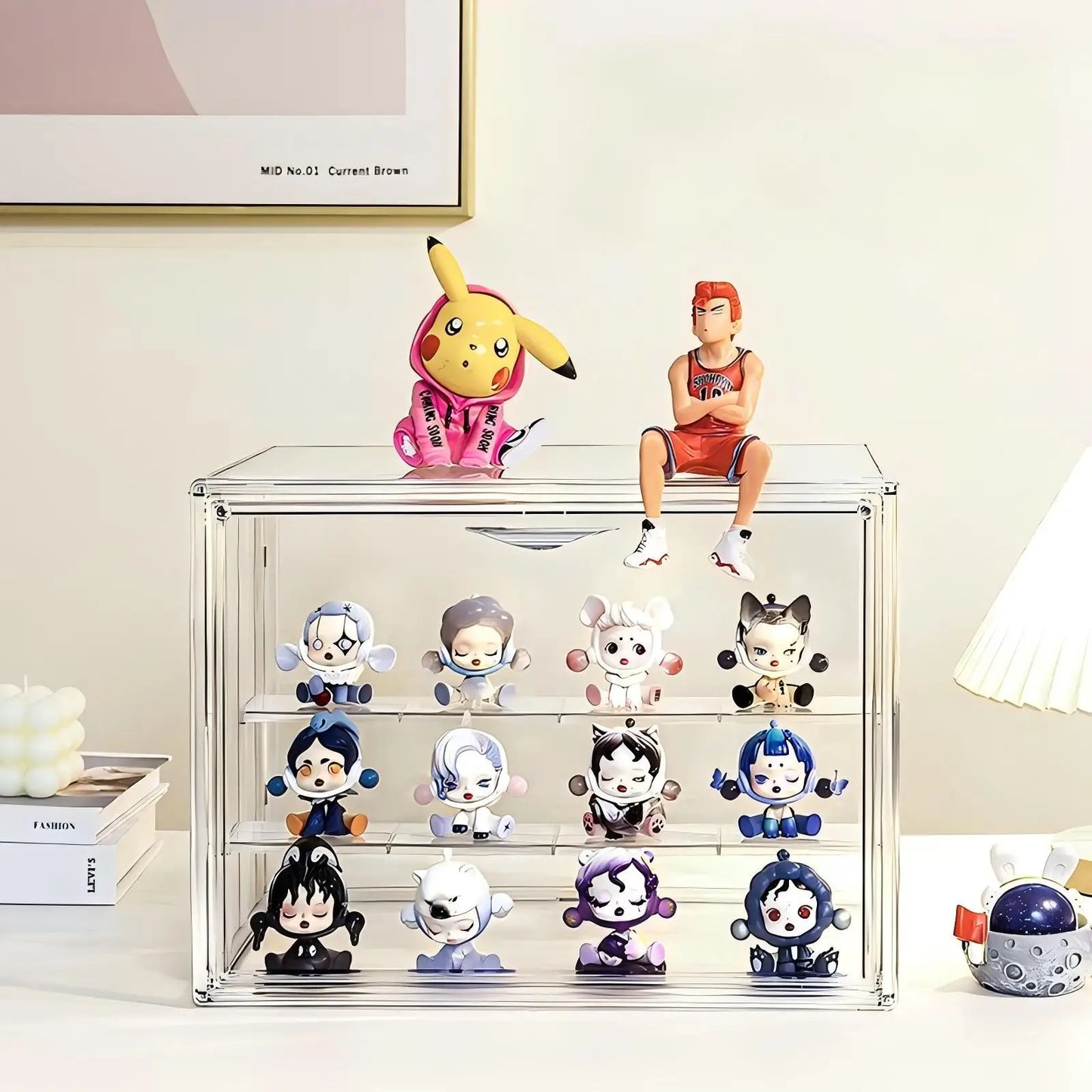 Acrylic Display Box Clear Stackable Storage Case For Collectibles And Makeup