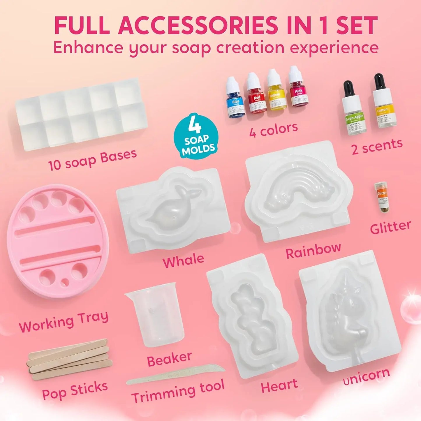 Joyfy Unicorn SoapMaking Kit For Kids Comprehensive STEMLearning ExperientialLearning