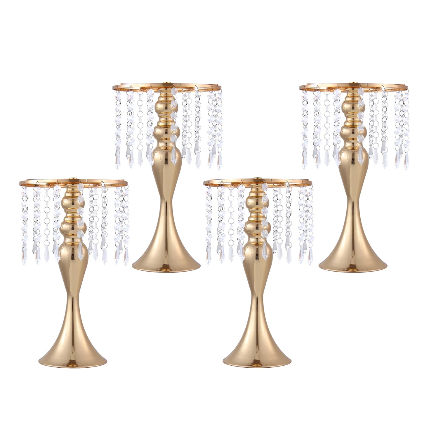 Metal Vases For Wedding Centerpieces Set Of 4 Trumpet Stand