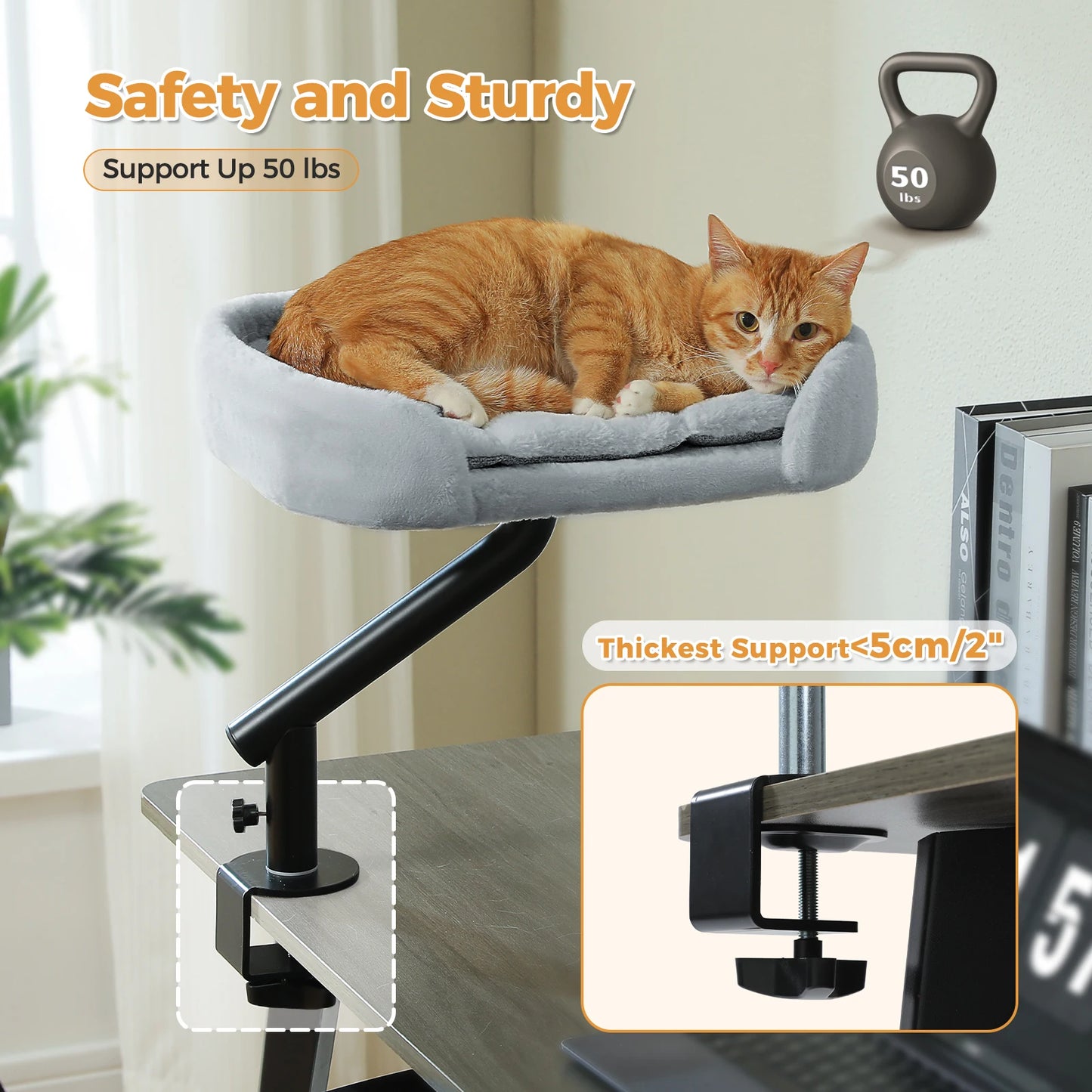 PAWZ Road Cat Desk Bed 360 Degree Rotatable Stand Cats