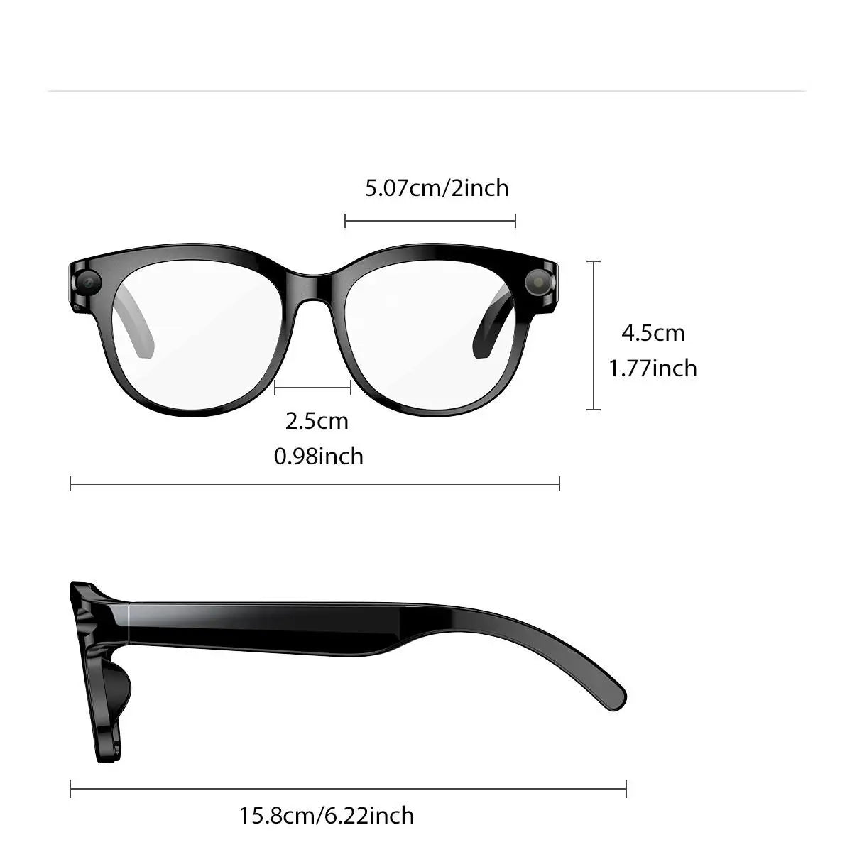 SENBONO AI Smart Glasses With Camera Photo Recognition And Translation