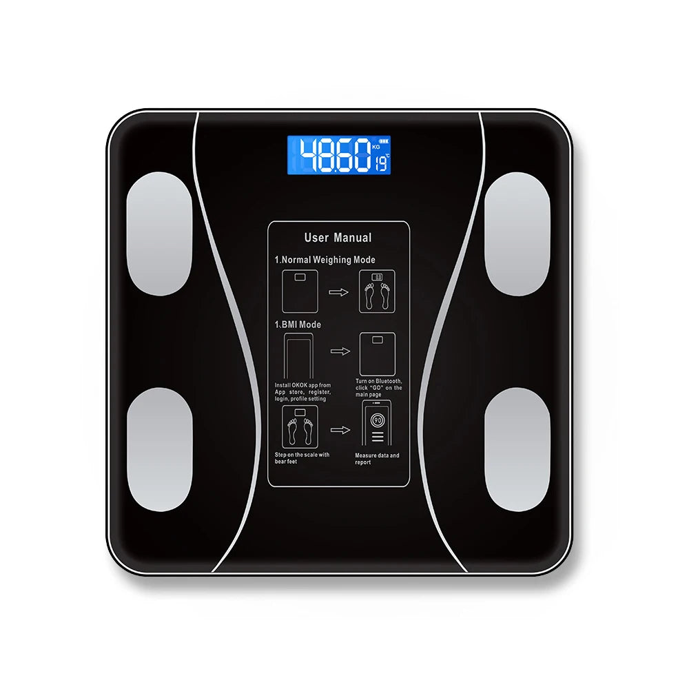Smart Wireless Body Fat Scale With App Bluetooth Compatible