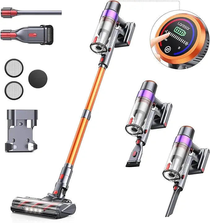 Laresar Elite 8 Cordless Vacuum With Touch Screen And Detachable Battery