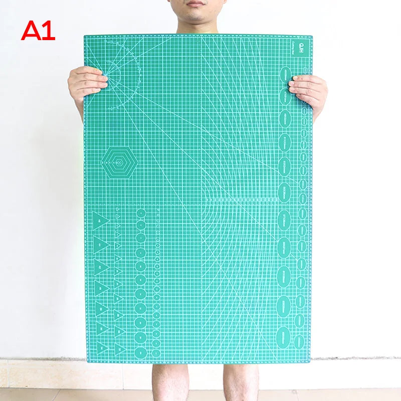 QJH Double Sided Self Healing PVC Cutting Mat For Leathercraft