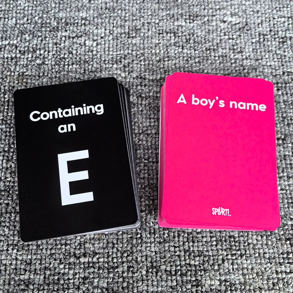 Splurt Quick Think Say It First Party Card Game Portable