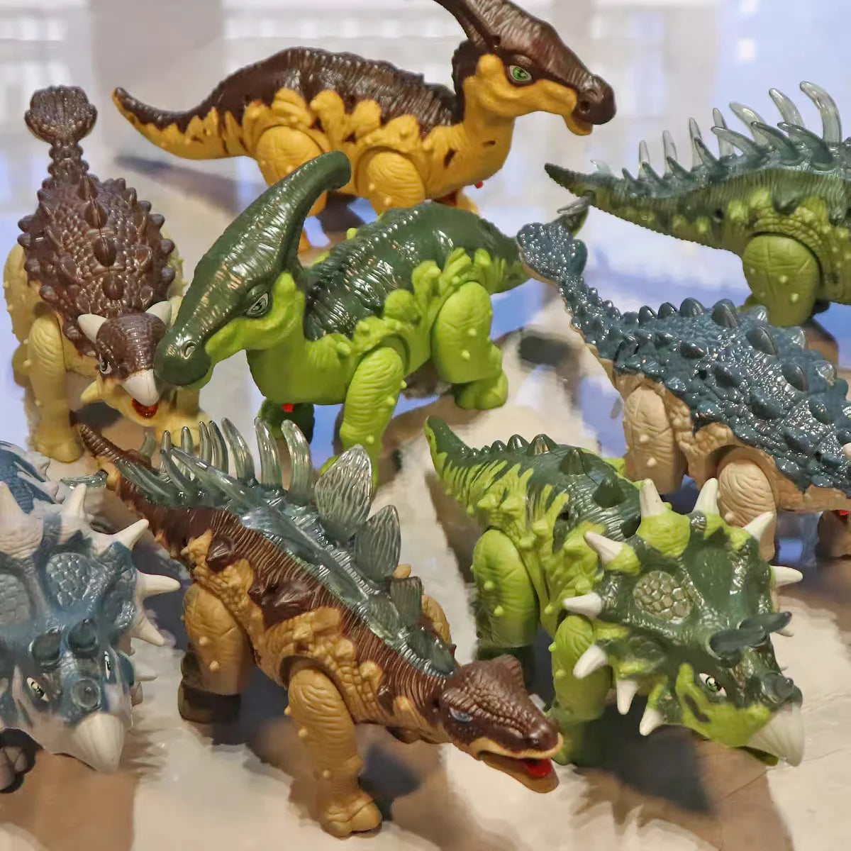 Walking Dinosaur Robot Toy With Lights and Roaring Sounds