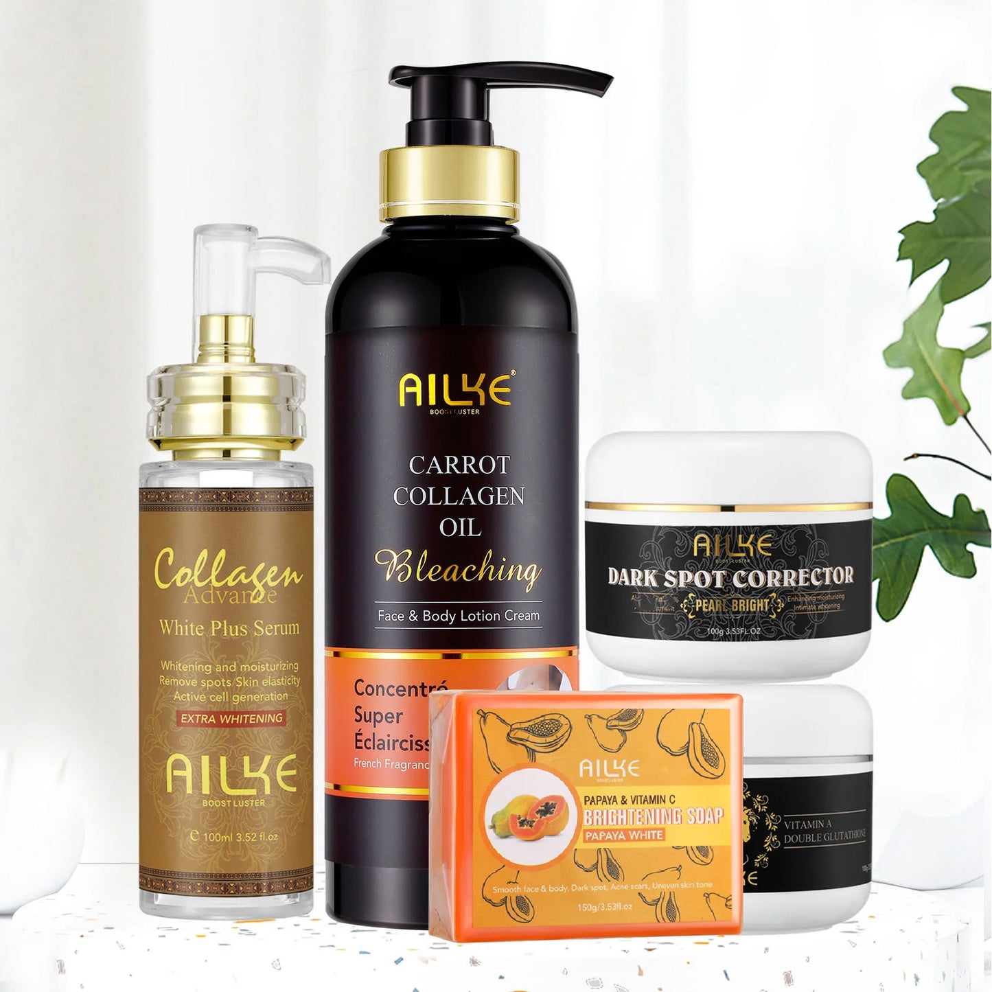 AILKE Collagen 5 in 1 Skin Care Kit Rejuvenates Face