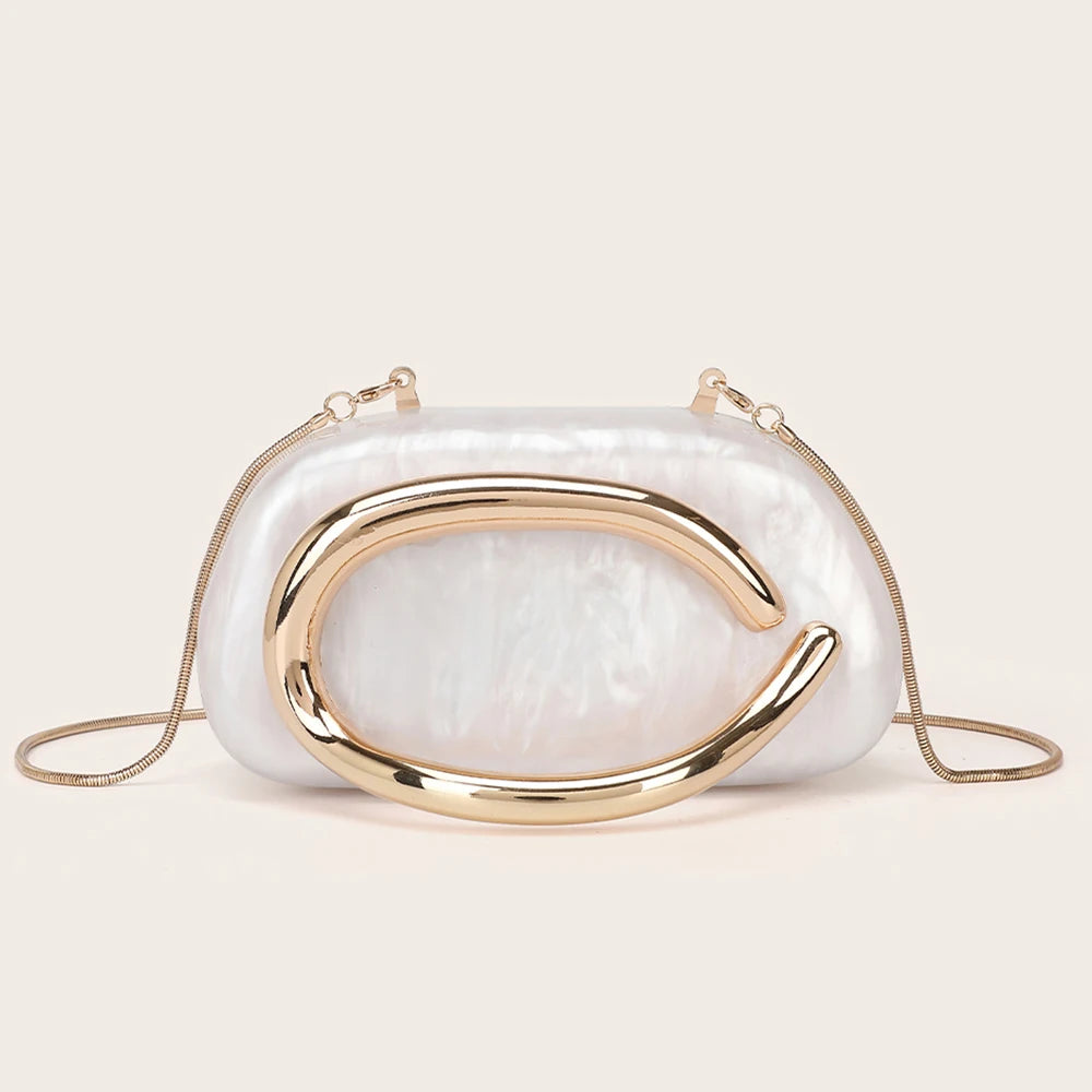YYWCN Box Bag With Metal Details Crossbody Purse For Women