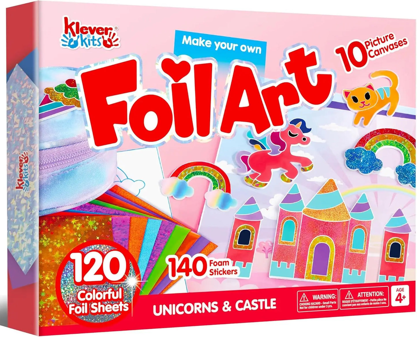 Joyfy Foil Art Kit Mess Free Coloring For Kids Travel