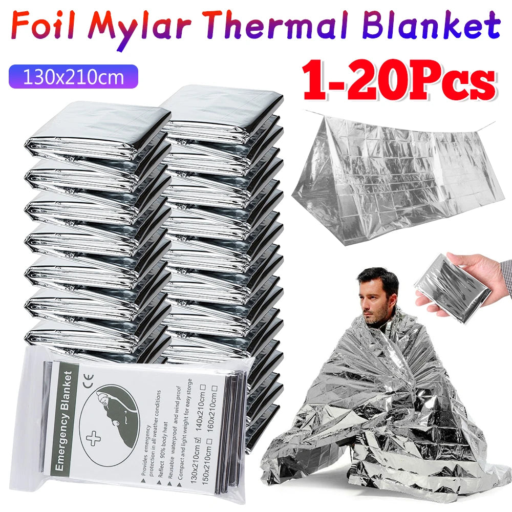 Emergency Mylar Thermal Blanket For Outdoor Camping And Hiking